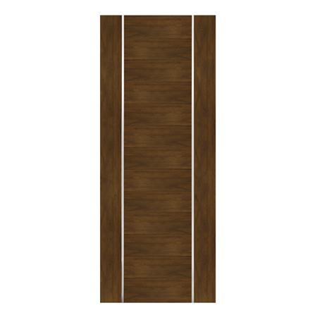 ประตูภายในโพลีสไตรีน ไม่เจาะลูกบิด LINEDEKOR DTD02S 90x200 ซม. สีโอ๊คด้าน