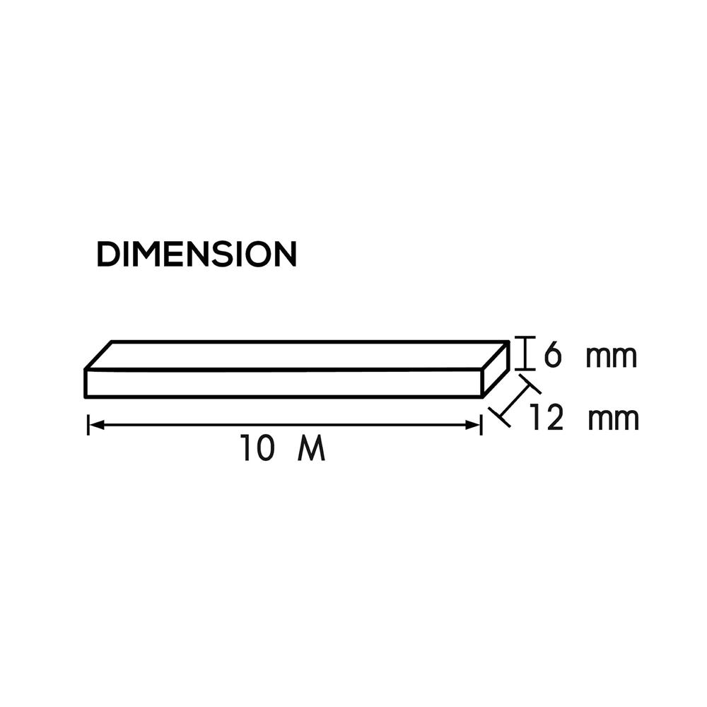 ไฟเส้น LED RACER NEON FLEX SMOOTH 10 วัตต์/เมตร WARM WHITE 10 เมตร