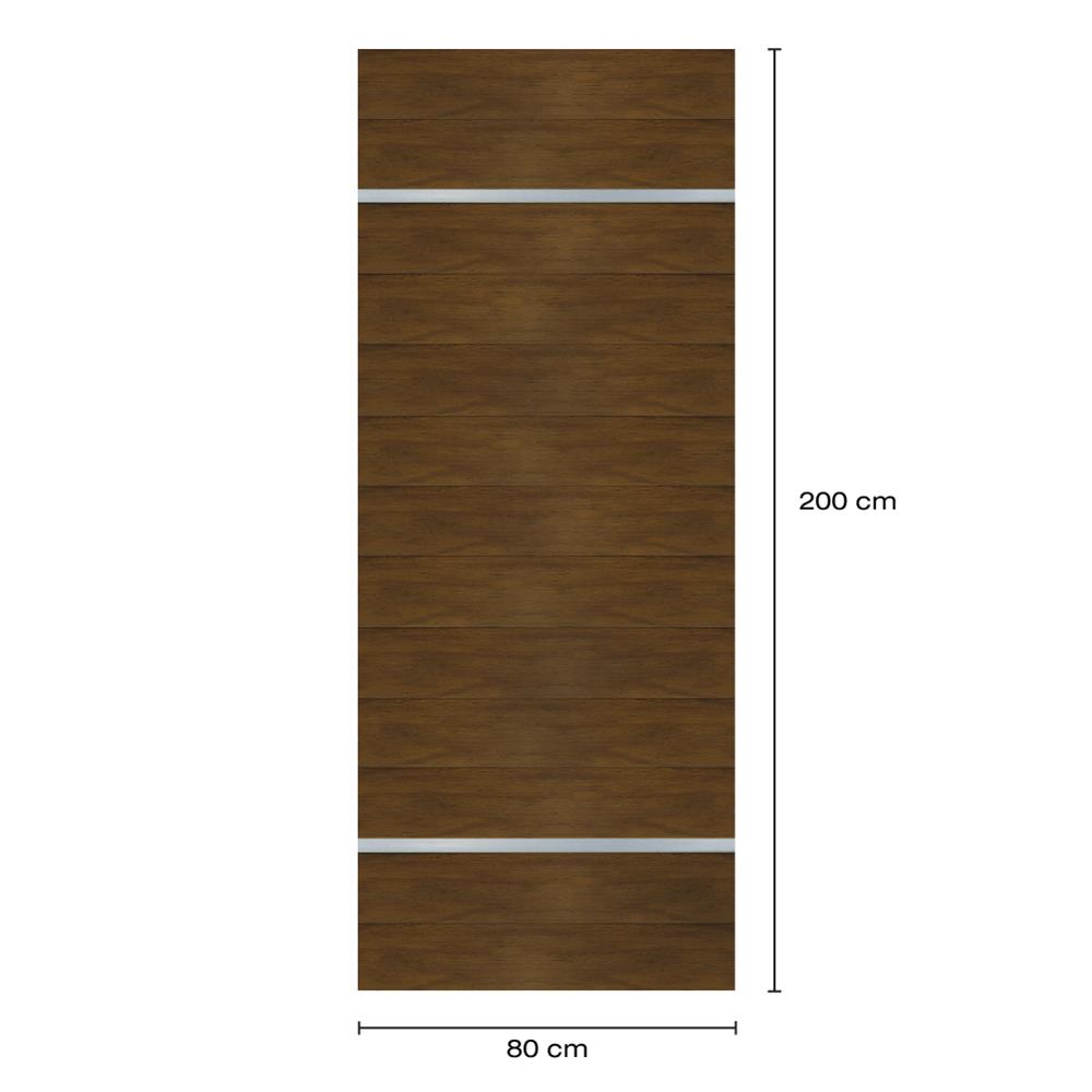 ประตูภายในโพลีสไตรีน ไม่เจาะลูกบิด LINEDEKOR DTD01S 80x200 ซม. สีโอ๊คด้าน