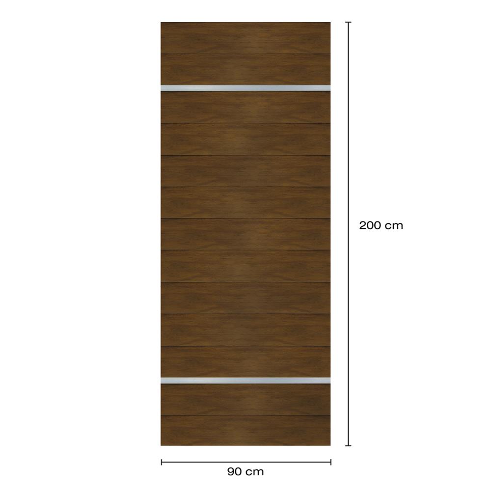 ประตูภายในโพลีสไตรีน ไม่เจาะลูกบิด LINEDEKOR DTD01S 90x200 ซม. สีโอ๊คด้าน