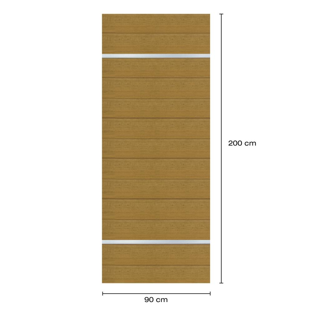 ประตูภายในโพลีสไตรีน ไม่เจาะลูกบิด LINEDEKOR DTD01S 90x200 ซม. สีสักด้าน
