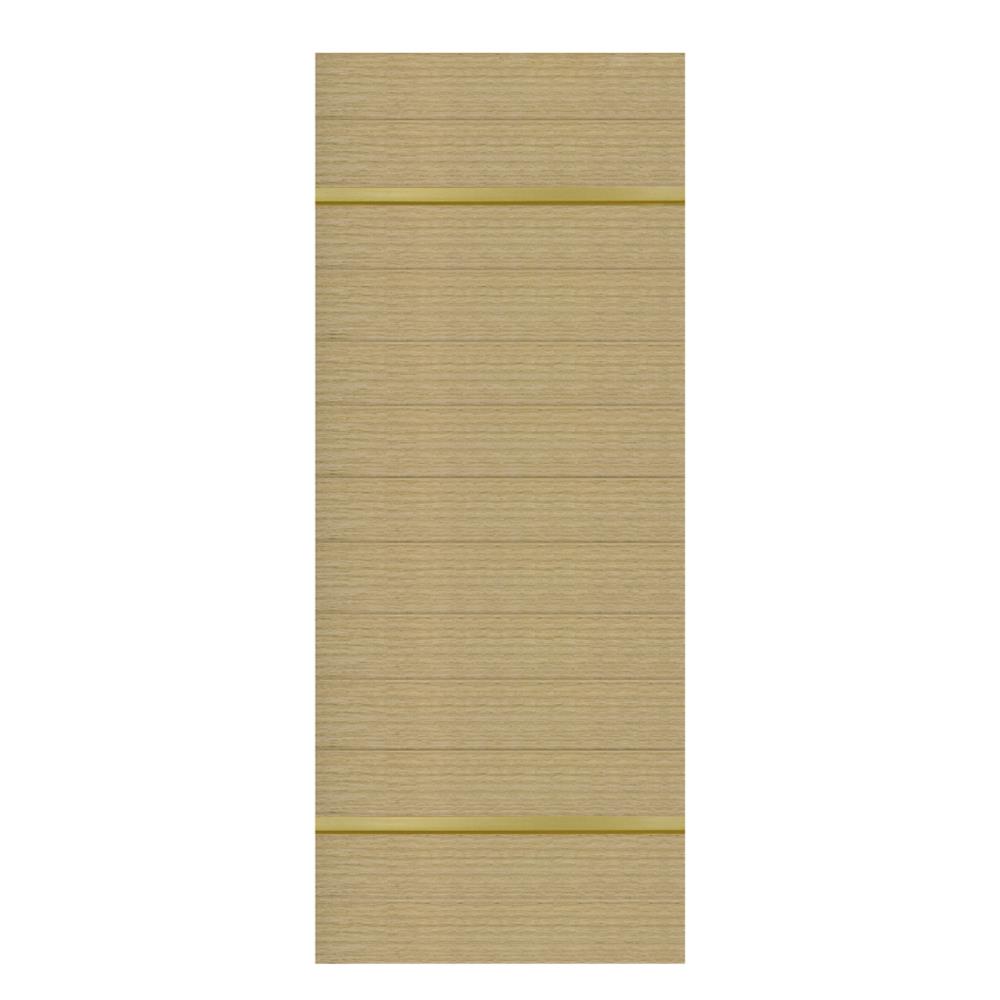 ประตูภายในโพลีสไตรีน ไม่เจาะลูกบิด LINEDEKOR DTD01G 80x200 ซม. สีบีชด้าน