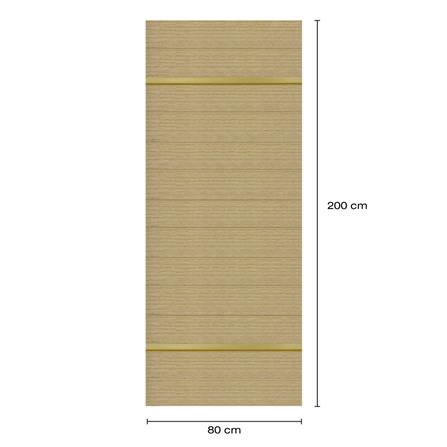 ประตูภายในโพลีสไตรีน ไม่เจาะลูกบิด LINEDEKOR DTD01G 80x200 ซม. สีบีชด้าน_4