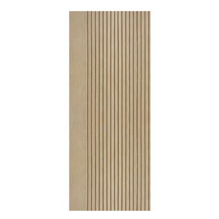 ประตูภายในโพลีสไตรีน ไม่เจาะลูกบิด LINEDEKOR VETICAL 90x200 ซม. สีบีชด้าน