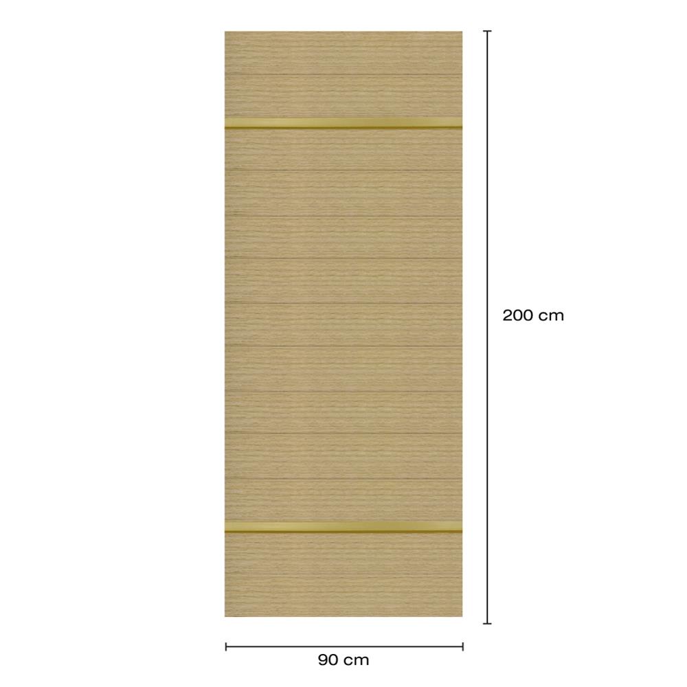 ประตูภายในโพลีสไตรีน ไม่เจาะลูกบิด LINEDEKOR DTD01G 90x200 ซม. สีบีชด้าน