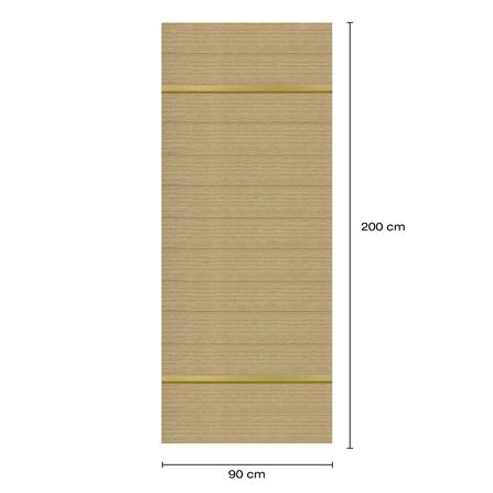 ประตูภายในโพลีสไตรีน ไม่เจาะลูกบิด LINEDEKOR DTD01G 90x200 ซม. สีบีชด้าน_4