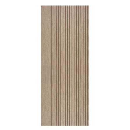 ประตูภายในโพลีสไตรีน ไม่เจาะลูกบิด LINEDEKOR VETICAL 80x200 ซม. สีบีชด้าน