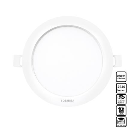 ดาวน์ไลท์ LED TOSHIBA HIGH WATT 7.48 นิ้ว 22 วัตต์ DAYLIGHT สีขาว_0