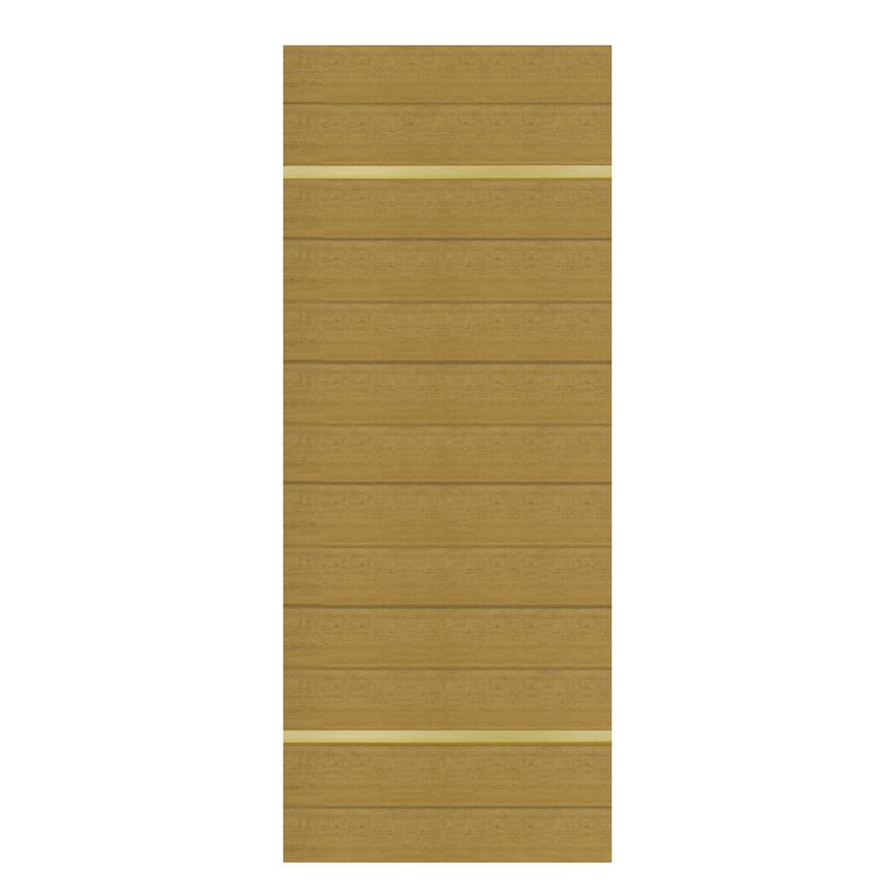 ประตูภายในโพลีสไตรีน ไม่เจาะลูกบิด LINEDEKOR DTD01G 80x200 ซม. สีสักด้าน