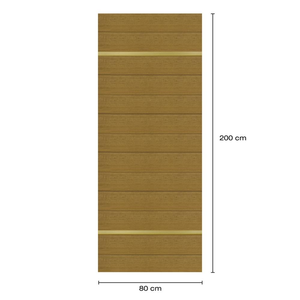 ประตูภายในโพลีสไตรีน ไม่เจาะลูกบิด LINEDEKOR DTD01G 80x200 ซม. สีสักด้าน