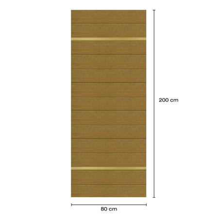 ประตูภายในโพลีสไตรีน ไม่เจาะลูกบิด LINEDEKOR DTD01G 80x200 ซม. สีสักด้าน_4