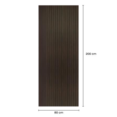 ประตูภายในโพลีสไตรีน ไม่เจาะลูกบิด LINEDEKOR VETICAL 80x200 ซม. สีโอ๊ค_4