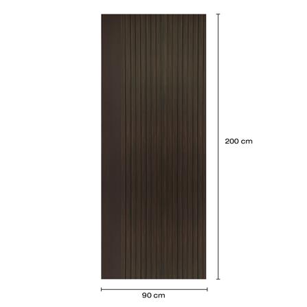 ประตูภายในโพลีสไตรีน ไม่เจาะลูกบิด LINEDEKOR VETICAL 90x200 ซม. สีโอ๊ค_4