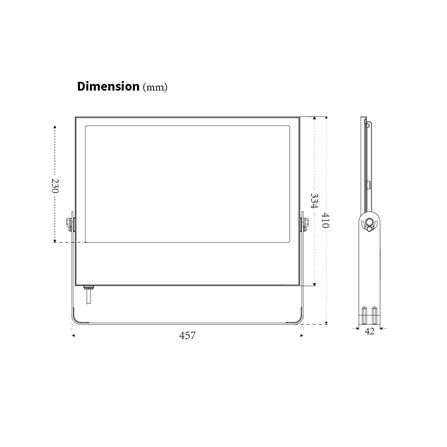 สปอตไลท์ภายนอก LED SHINING S-FD30065B-2 300 วัตต์ DAYLIGHT_7
