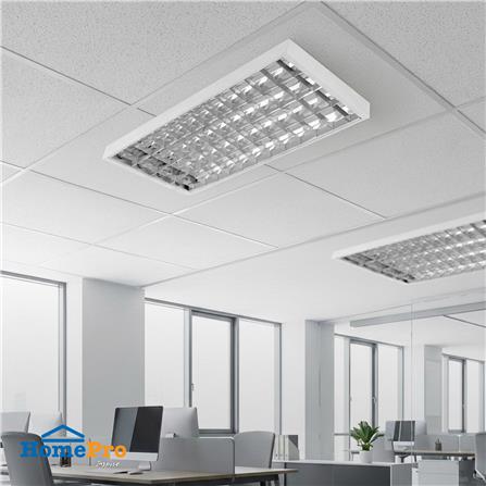 โคมตะแกรงติดลอย CARINI AURA S DE 4X120 ซม. สีขาว/สีเงิน_1