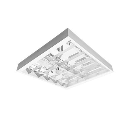 โคมตะแกรงติดลอย CARINI AURA S DE 2X60 ซม. สีขาว/สีเงิน