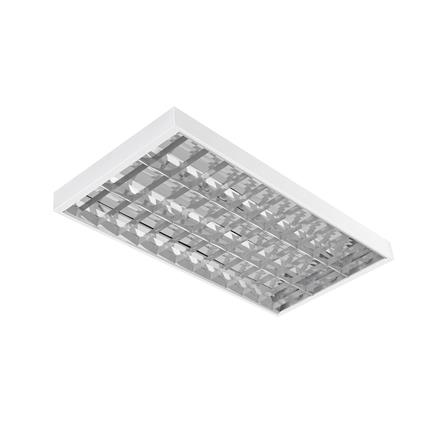 โคมตะแกรงติดลอย CARINI AURA S DE 3X120 ซม. สีขาว/สีเงิน_0