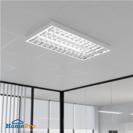 โคมตะแกรงติดลอย CARINI AURA S DE 3X120 ซม. สีขาว/สีเงิน_1