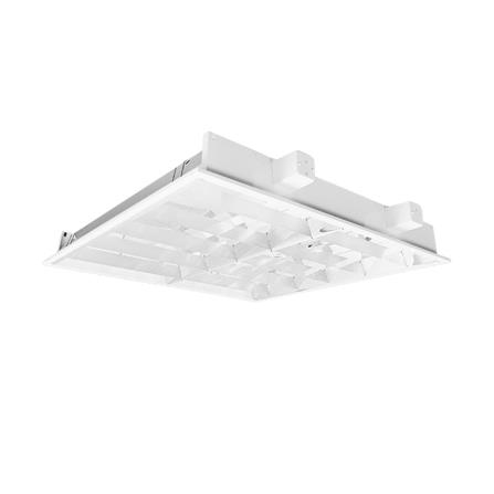 โคมตะแกรงฝังฝ้า CARINI AURA O DE 2X60 ซม. สีขาว/สีเงิน