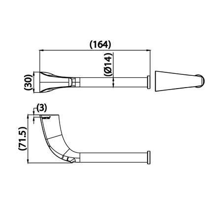 ที่ใส่กระดาษชำระ COTTO CT0342(HM) สีโครม_1