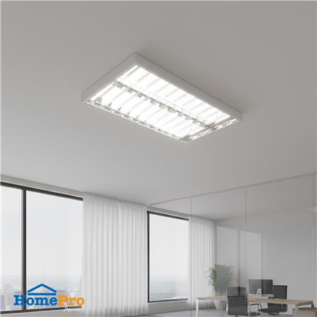 โคมตะแกรงติดลอย CARINI AURA S DE 2X120 ซม. สีขาว/สีเงิน_1