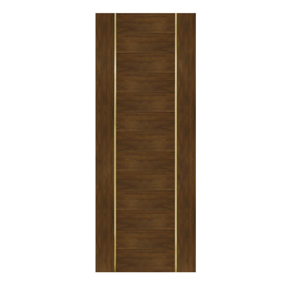 ประตูภายในโพลีสไตรีน ไม่เจาะลูกบิด LINEDEKOR DTD02G 70x200 ซม. สีโอ๊คด้าน