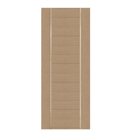 ประตูภายในโพลีสไตรีน ไม่เจาะลูกบิด LINEDEKOR DTD02G 80x200 ซม. สีสักด้าน