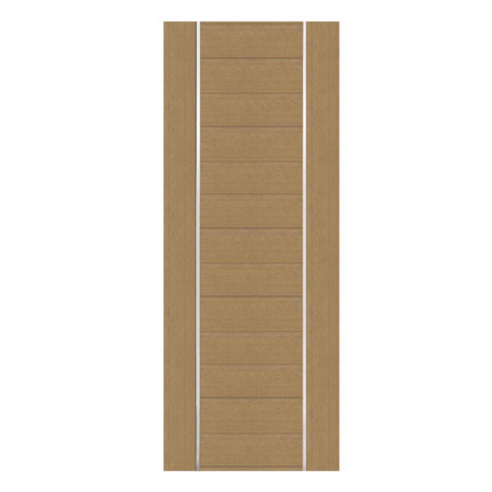 ประตูภายในโพลีสไตรีน ไม่เจาะลูกบิด LINEDEKOR DTD02S 70x200 ซม. สีสักด้าน