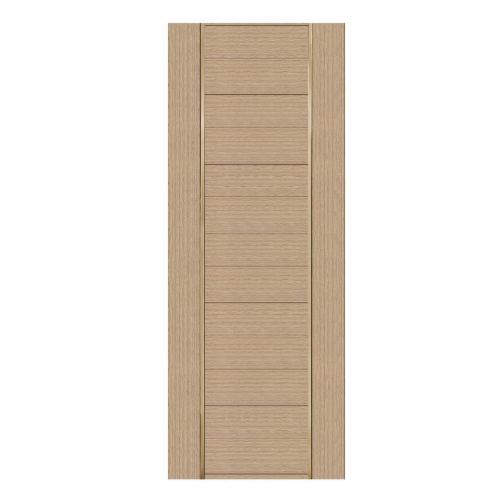 ประตูภายในโพลีสไตรีน ไม่เจาะลูกบิด LINEDEKOR DTD02G 70x200 ซม. สีบีชด้าน