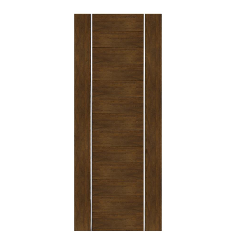 ประตูภายในโพลีสไตรีน ไม่เจาะลูกบิด LINEDEKOR DTD02S 80x200 ซม. สีโอ๊คด้าน