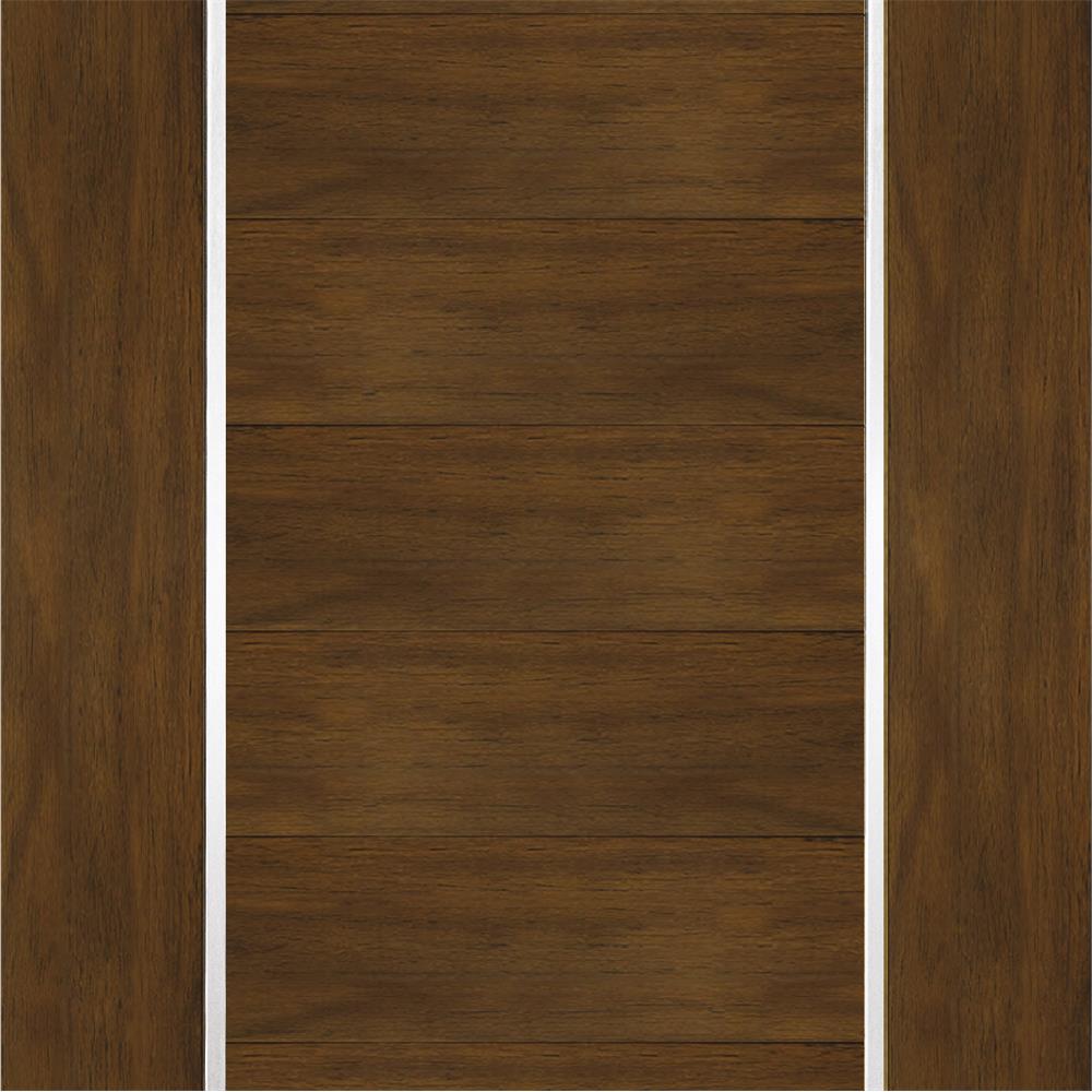 ประตูภายในโพลีสไตรีน ไม่เจาะลูกบิด LINEDEKOR DTD02S 80x200 ซม. สีโอ๊คด้าน