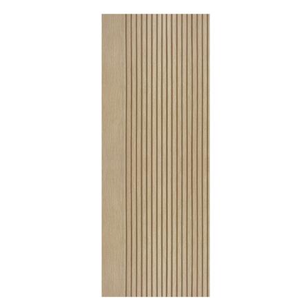 ประตูภายในโพลีสไตรีน ไม่เจาะลูกบิด LINEDEKOR VETICAL 70x200 ซม. สีบีชด้าน