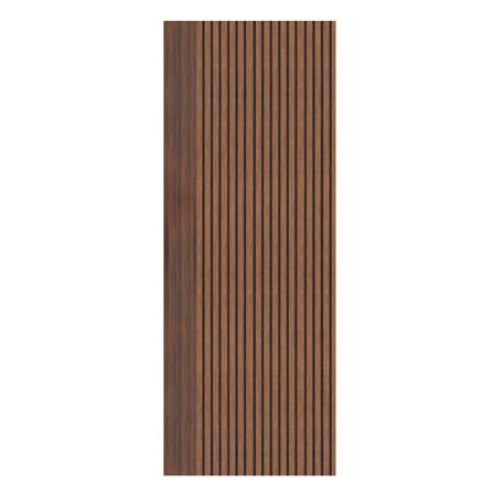 ประตูภายในโพลีสไตรีน ไม่เจาะลูกบิด LINEDEKOR VETICAL 70x200 ซม. สีโรสวู้ด