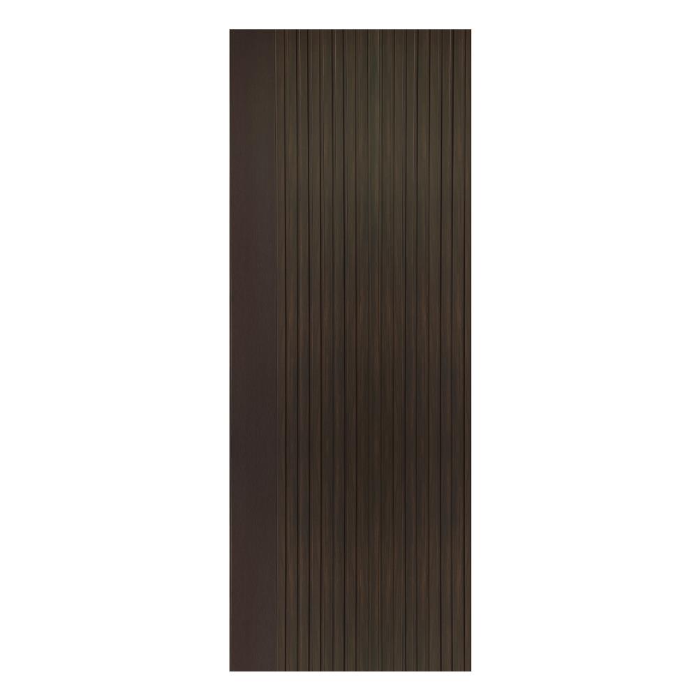 ประตูภายในโพลีสไตรีน ไม่เจาะลูกบิด LINEDEKOR VETICAL 70x200 ซม. สีโอ๊ค