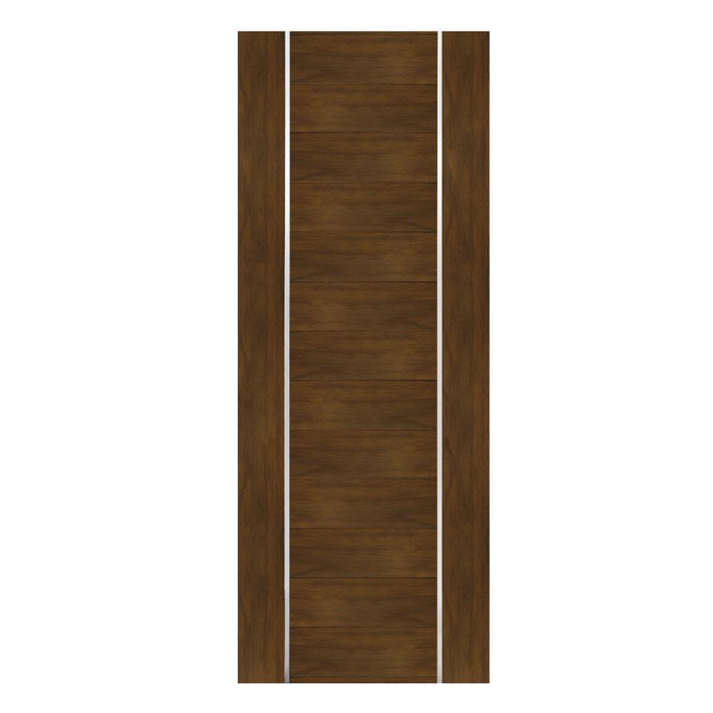 ประตูภายในโพลีสไตรีน ไม่เจาะลูกบิด LINEDEKOR DTD02S 70x200 ซม. สีโอ๊คด้าน