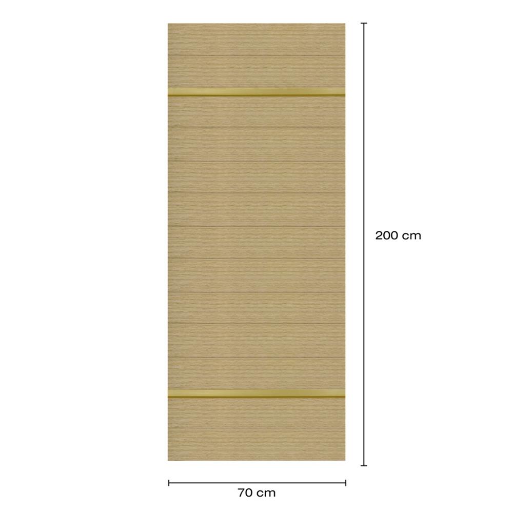 ประตูภายในโพลีสไตรีน ไม่เจาะลูกบิด LINEDEKOR DTD01G 70x200 ซม. สีบีชด้าน