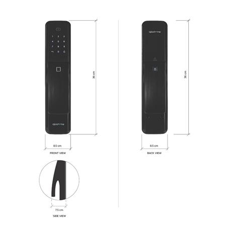 กลอนดิจิตอล KUDOS F8000159 สีดำ_6