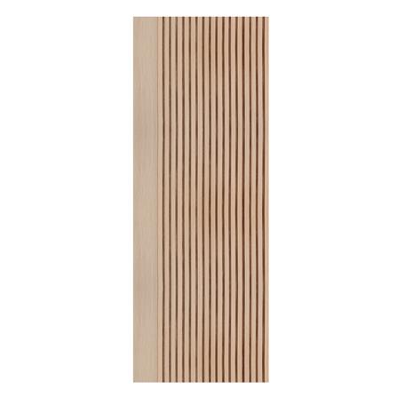 ประตูภายในโพลีสไตรีน ไม่เจาะลูกบิด LINEDEKOR VETICAL 70x200 ซม. สีบีช