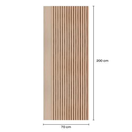 ประตูภายในโพลีสไตรีน ไม่เจาะลูกบิด LINEDEKOR VETICAL 70x200 ซม. สีบีช_4