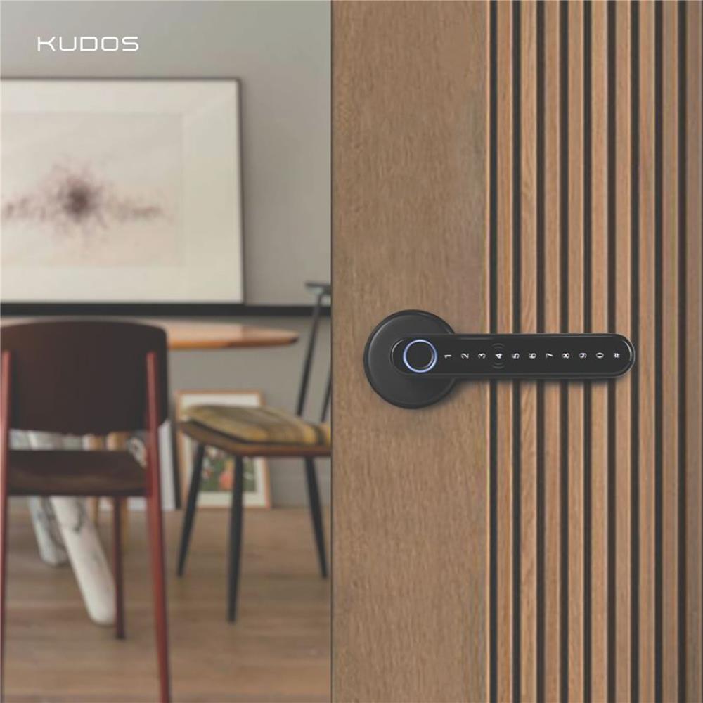 กลอนดิจิตอล KUDOS F8069048 สีดำ