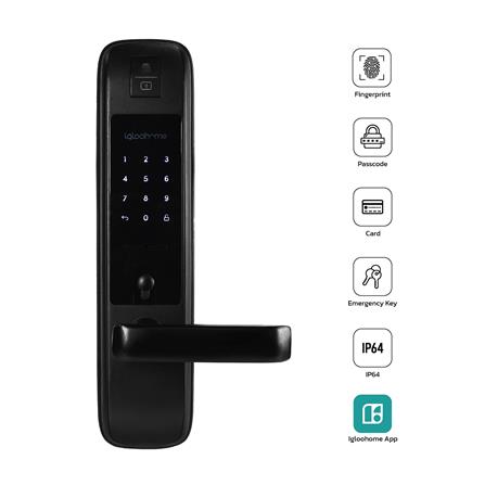 กลอนดิจิตอล KUDOS F8066098 สีดำ_3