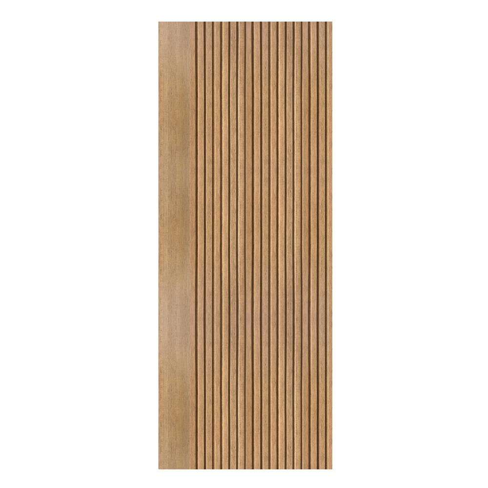 ประตูภายในโพลีสไตรีน ไม่เจาะลูกบิด LINEDEKOR VETICAL 70x200 ซม. สีสักด้าน