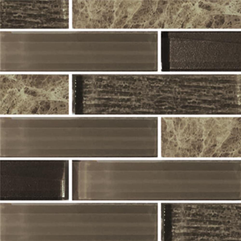 โมเสคแก้ว 30x30 ซม. GLASCERA บราวน์ ฮาร์ท