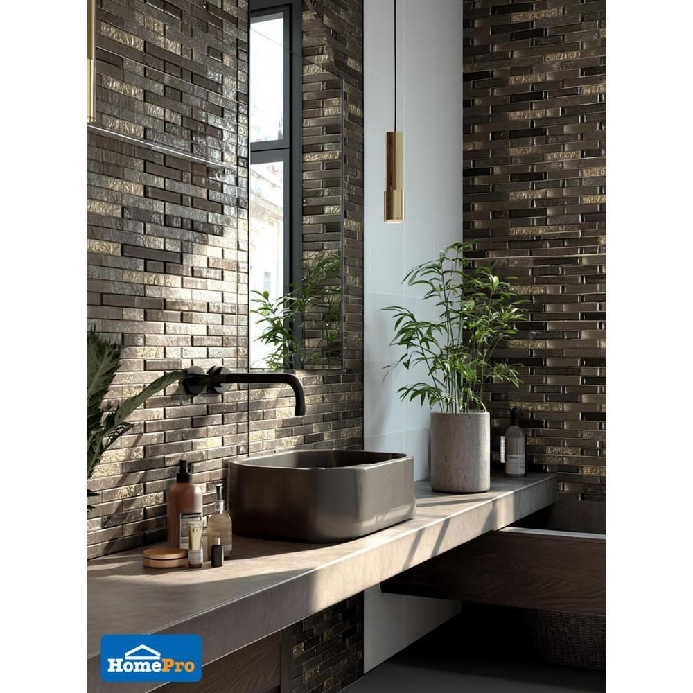 โมเสคแก้ว 30x30 ซม. GLASCERA บราวน์ ฮาร์ท