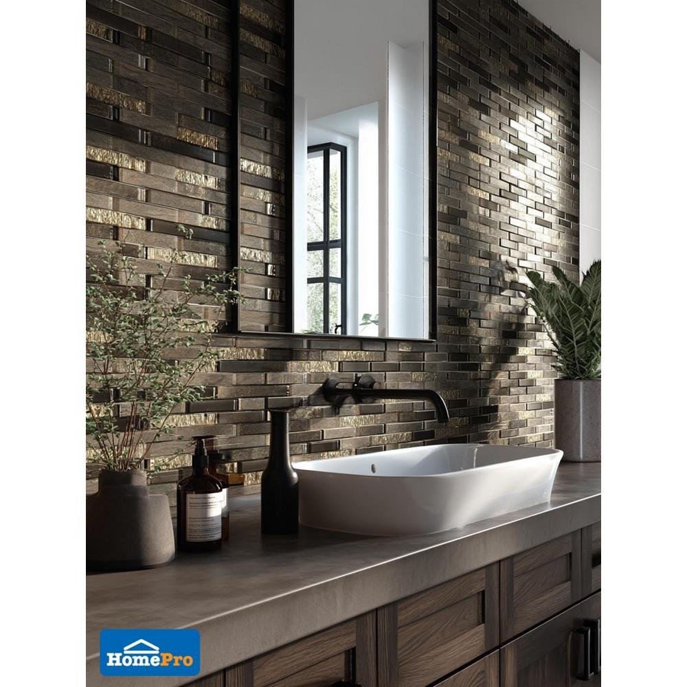 โมเสคแก้ว 30x30 ซม. GLASCERA บราวน์ ฮาร์ท