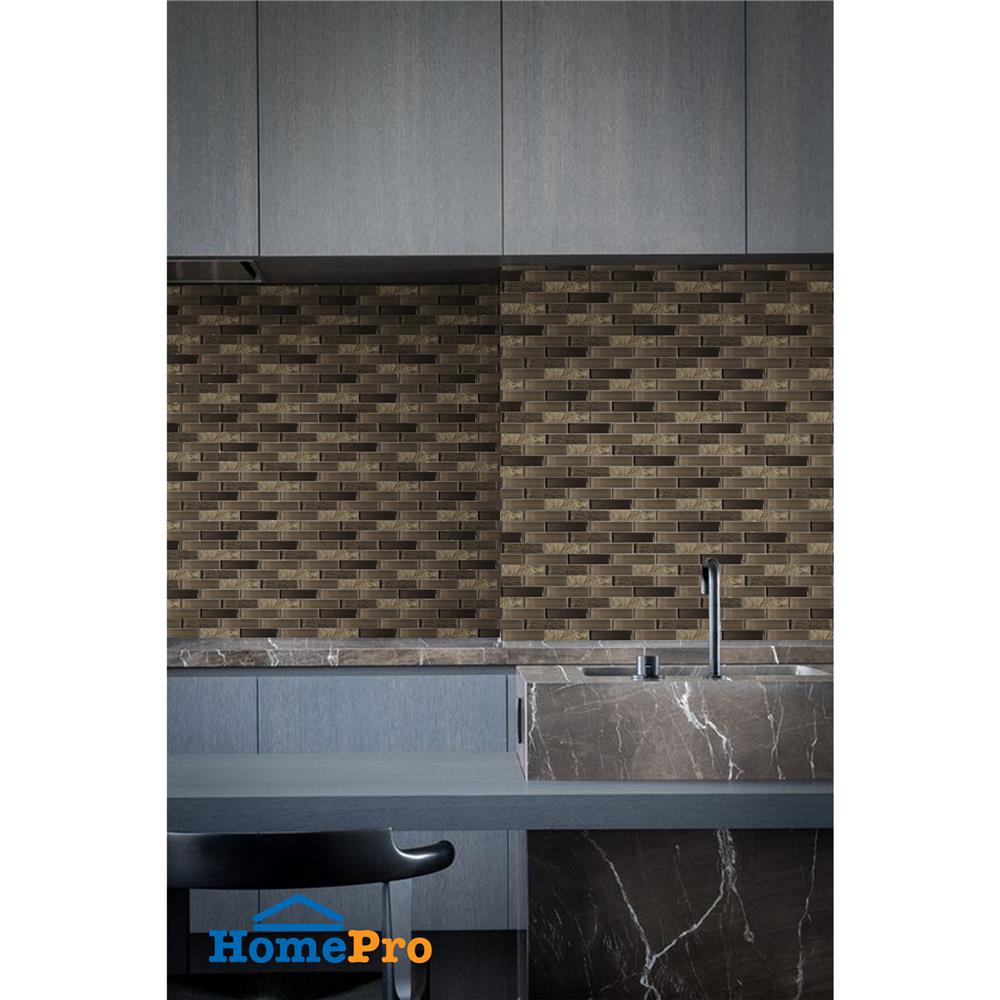 โมเสคแก้ว 30x30 ซม. GLASCERA บราวน์ ฮาร์ท