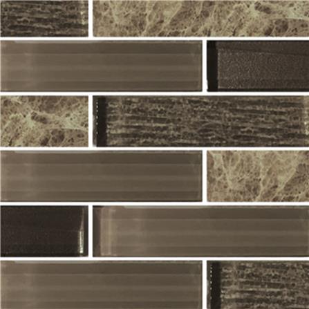 โมเสคแก้ว 30x30 ซม. GLASCERA บราวน์ ฮาร์ท_1