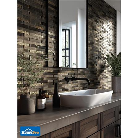 โมเสคแก้ว 30x30 ซม. GLASCERA บราวน์ ฮาร์ท_5