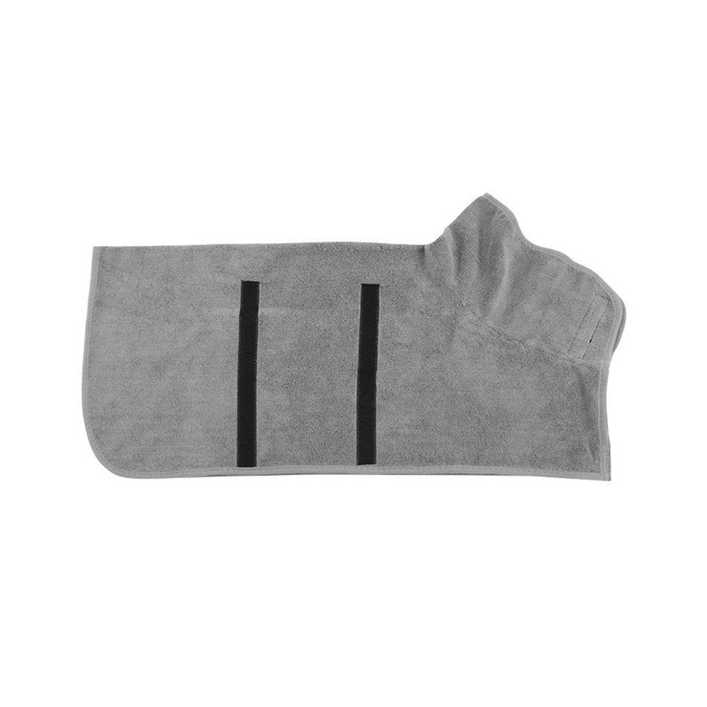 ชุดคลุมอาบน้ำสัตว์เลี้ยง PETUS ไซซ์ M สีเทา