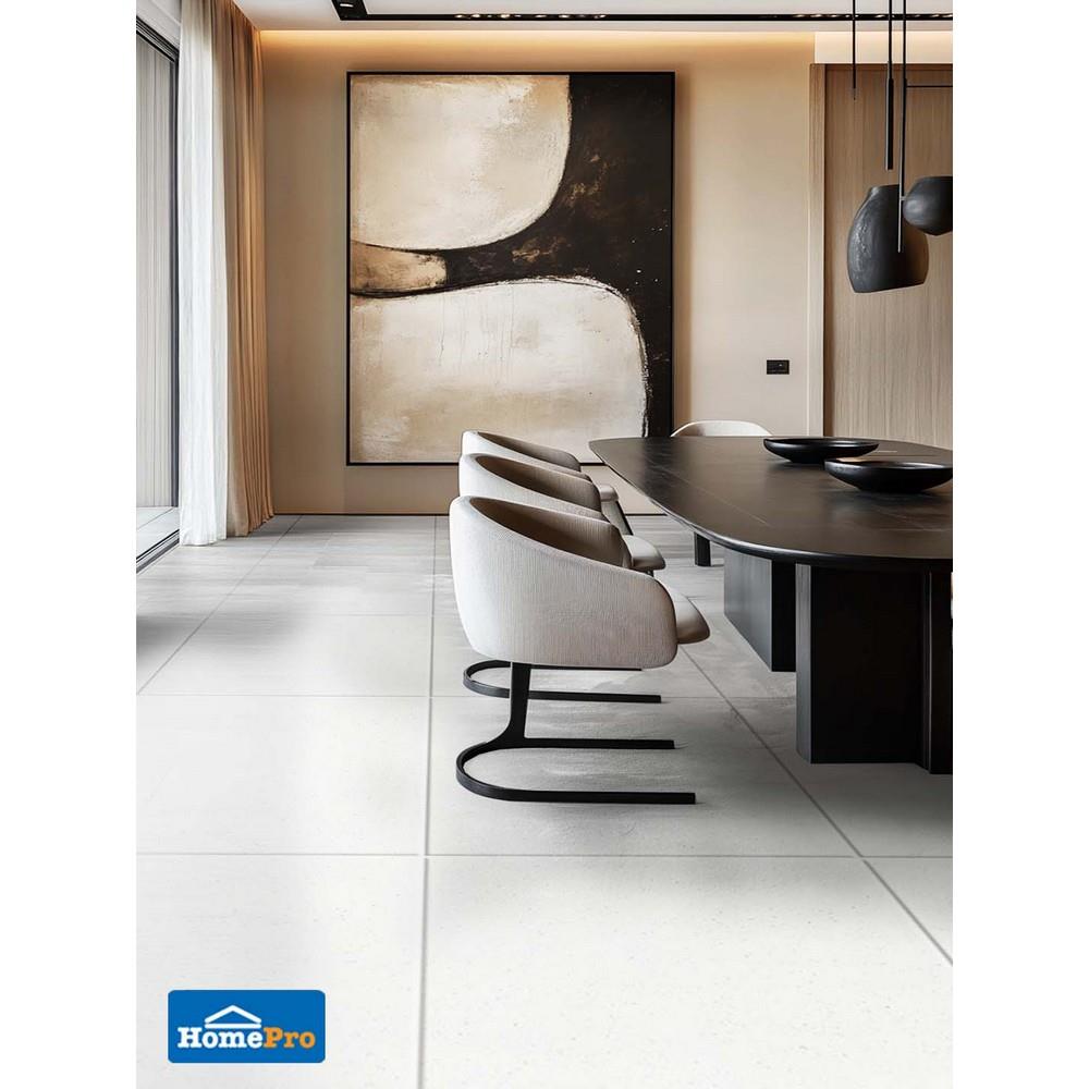 กระเบื้องพื้นพอร์ซเลน 60x60 ซม. DURAGRES พาร์ค โฮวไลท์ (โพลิช) ขาว A 1.44 ตร.ม.